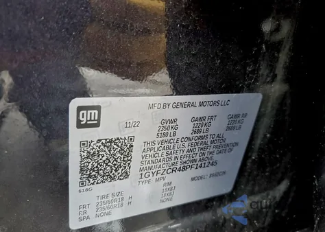 2023 Cadillac Xt4 Premium Luxury z USA, uszkodzony, nr VIN 1GYFZCR48PF141245